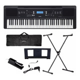 Kit Teclado Yamaha Psr-ew310 + Capa + Suporte + Pedal