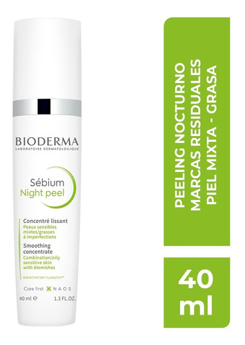 Bioderma Sébium Night Peel, Peeling, 40ml Tipo De Piel Mixta