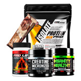 Kit - Whey 2kg + Creatina + Pro Lipo + Pré Treino + Brinde