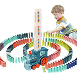 Tren Domino Juguete Automatico Luz Sonido Carro Niños Bebe