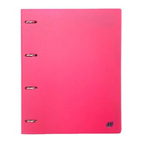 Caderno Argolado Fichário Escolar Rosa Pink Vibrante A4 Yes