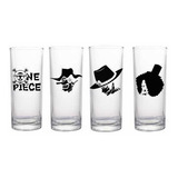 Set De Vasos Altos Anime One Piece - Usopp - Ace - Brook