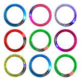 50 Pulseras Luz Led Brazalete Luminosa Varios Colores Fiesta