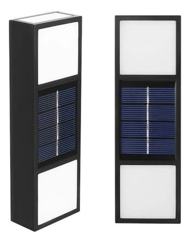 6x Arandela Solar Slim 2 Focos Luminária Parede Externa Ip65