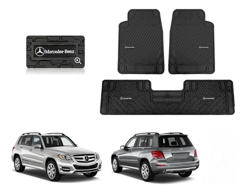 Tapetes 3pz Bt Logo Mercedes Benz Glk350 2013 A 2014 2015