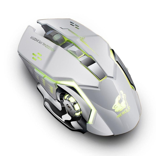 Mouse Gamer Inalambrico Recargable Pro 6 Botones 2400 Dpi+