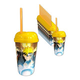 Vaso Sorpresa Naruto X 12 Fiesta Infantil Vaso Pitillo