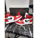 Tenis Nike J1 Blanco Rojo Chicago #27.5 Mx