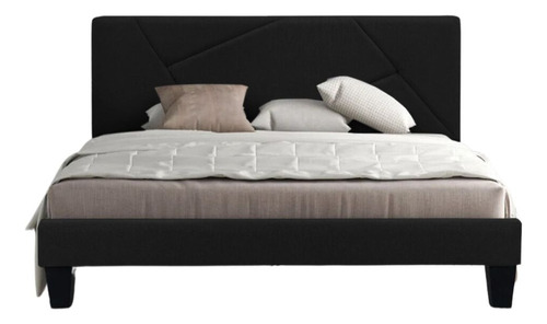 Combo Cama Queen + Cabecero Hampton Gratis Sabanas 300 Hilos