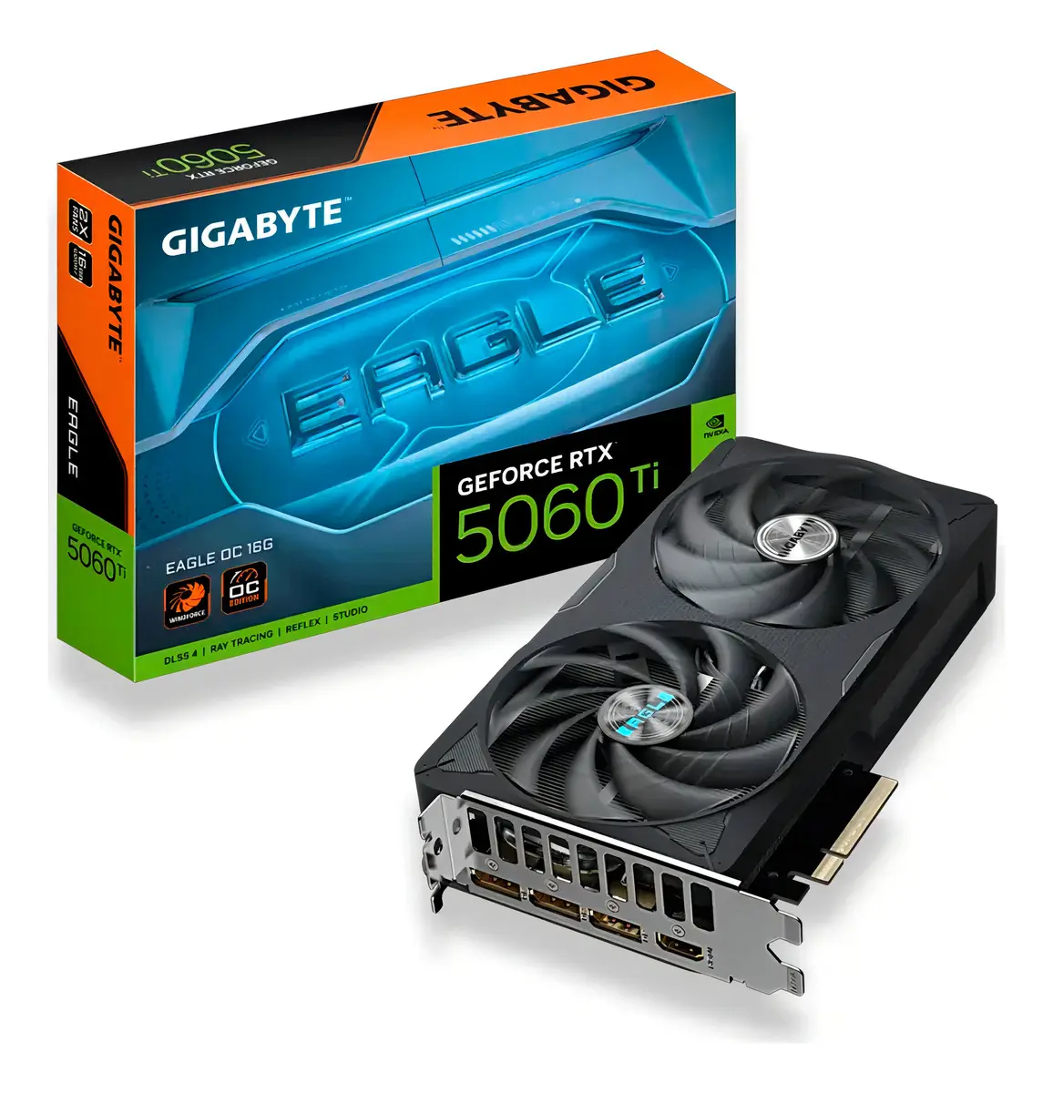 Placa De Video Gigabyte GeForce RTX 5060 Ti 8GB GDDR7 Eagle OC