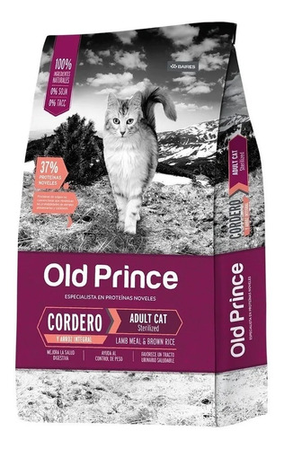 Old Prince Cordero Gatos Castrados 3kg Universal Pets