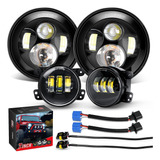 20013h - 7 Pulgadas Foco Delantero Led Con 4 Luces Antiniebl