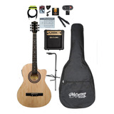 Paquete De Guitarra Cg851 Accesorios Y Amplificador Mg10