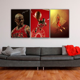 Cuadro Mural Michael Air Jordan Chicago Bulls Basket 60x90cm
