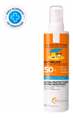 Protector Solar Spray Anthelios Dermopediatrics Shaka Fps50