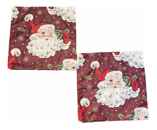 X2 Hermosas Fundas Para Cojín Navidad, Diseños A Elección 