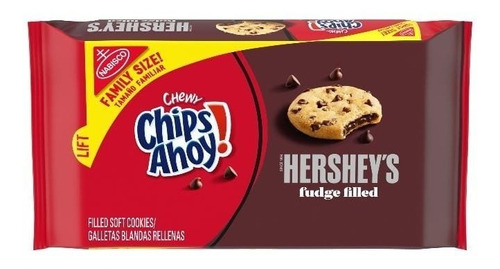 Galletas Chips Ahoy Hersheys Fudge Filled Family Size 421g