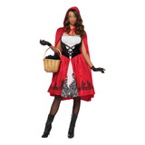 Capucha De Caperucita Roja Con Capa De Halloween Para Mujer