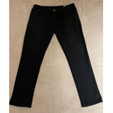 Pantalon Jean Negro Skinny Hombre - Talle W36 L30 Usado