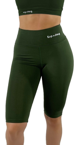 Short Deportivo Largo Lycra Mujer, Gym, Running, Fitness