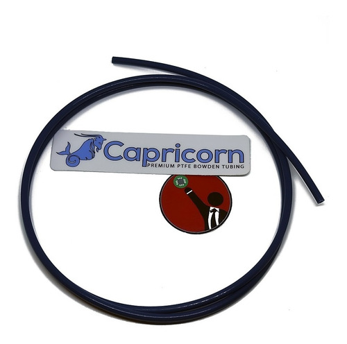 Tubo Bowden Capricorn Ptfe Teflón Original 1m Con Conectores