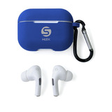 Misik Mh609-r - Audifonos Inalambricos Bluetooth Con Estuche Y Funda Color Azul