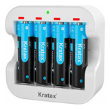 Kratax Bateras De Litio Aa Recargables De 3500 Mwh, Batera A