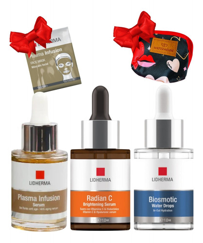 Kit X3 Serum Radian C + Biosmotic + Plasma Infusión Lidherma