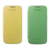 Kit De 2 Capas Con Tapa Para Samsung Galaxy S4 Mini Verde, Amarillo, Color Verde/amarillo