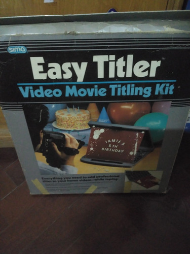 Easy Titler - Kit Titulador Para Editor De Video, Mca. Sima