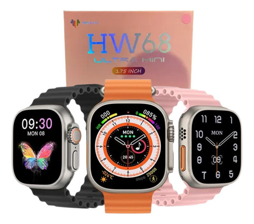 Relógio Inteligente Smartwatch Hw68 Mini Feminino Masculino