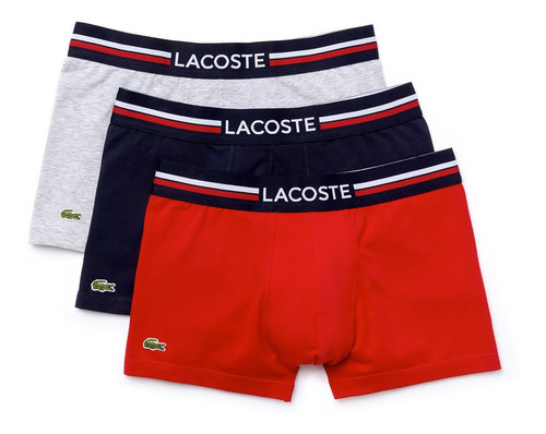 Boxer Lacoste Iconic Cotton Strech Pack X3