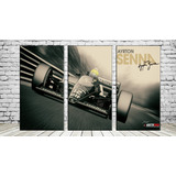 Cuadros Ayrton Senna Automovilismo 75x45 Cm Ideal Habitacion