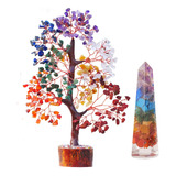 Árbol De La Vida De Los 7 Chakras, Árbol De Cristal Para Pie