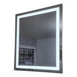 Espelho Decorativo Led 70x70 Botão Touch Banheiro Decoração