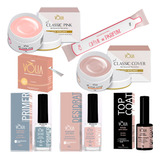 Kit Volia Gel + Fibra + Desidrat + Prime + Top Coat + Brinde