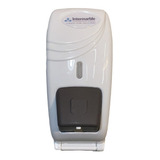 Dispenser De Jabon Liquido Cuerpo Blanco Tecla Gris Oscura