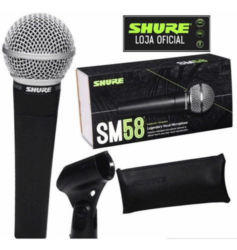 Microfone Shure Sm58lc C/nf Cardioide Shop Guitar 