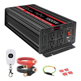 Inversor De Corriente Para Auto Jiguun 1500w Psw 24v A 110v