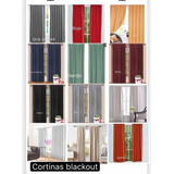 Cortina Blackout Textil 140 X 220 Cm Lisas Lista P/colgar