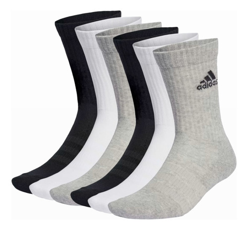 Kit Meia adidas Cano Alto 6 Pares Esportiva - Original