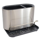 Organizador Escurridor Bacha 84179 Acero Inox. Color Plateado Y Negro