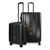 Pack 2 Maletas Donna Karan Elite S 10kg + L 23kg Negra Dkny