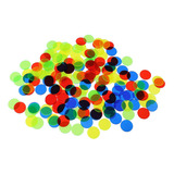 300 Unidades De De Plástico Chips Bingo Multicolor