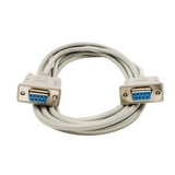 Cable Null Modem Manhattan Hembra-hembra 1.8 Mts Gris