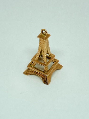 Lindo Berloque/pingente  Torre Eiffel  - Ouro 18k - 2.7 Gr