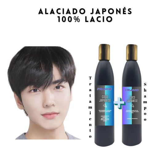 Tratamiento Alaciado Japones Para Hombre 300ml + Shampoo