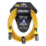 Cable Xlr 3m Balanceado Steelpro Xlr-yll-3m Jack-plug Profesional