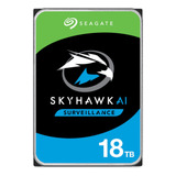 Hd Seagate Skyhawk Surveillance 18tb 3.5 Sata Iii 6 Gb/s 256 Cor Prata