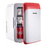 Vevor Mini Refrigerador Pequeño Portátil 12v 45w 10l Rojo